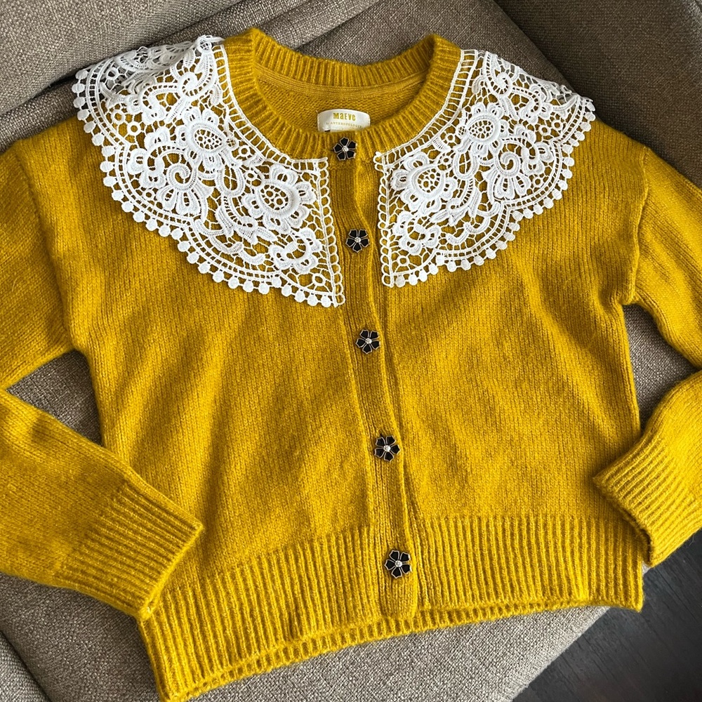 Maeve crochet collar cardigan XS